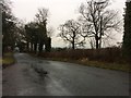 Chapel Lane on a wet day