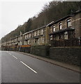 Houses above the B4591 Newport Road, Cwmcarn