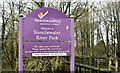 Sixmilewater Park sign, Ballyclare (January 2016)