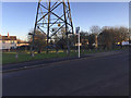 Open space with Pylon by Middle Ride, Willenhall, southeast Coventry