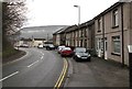 High Street houses alongside a bend, Abercarn