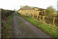 Farm buildings by track