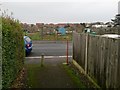 West Southbourne: footpath I02 comes out opposite the allotments