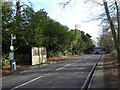 The east end of Partridge Green Road with bus stops