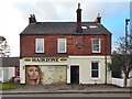 Former co-op building with new mural