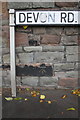 Benchmark on Devon Road wall