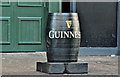 Guinness barrel, Belfast (January 2017)