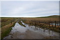 Track in fields at Sandwick