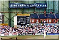 TQ3077 : Scoreboard at stumps day 1, 6th Test at the Oval 1989 by Richard Hoare