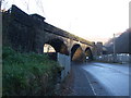 Railway bridge over the A646, Calderside