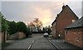 Sunset over the Main Street of Peatling Magna