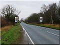 SE6722 : Warning of a level crossing on the A614 by Christine Johnstone