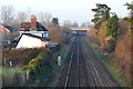 SU3616 : View past former railway station, Nursling by David Martin