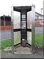 NZ2371 : Non working phone box, Hazelrigg by Graham Robson