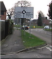 Directions sign near the southern end of Severnvale Drive, Quedgeley