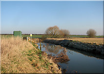 TL4152 : Haslingfield: a weir on the Cam by John Sutton