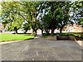 Looking to the lych gate