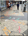 SP3379 : A map of underground services outside Pool Meadow bus station, Coventry by Robin Stott