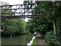 Pipebridge across the Grand Union Canal in Hemel Hempstead