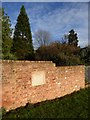 SX9192 : Reused foundation stone, museum grounds, Exeter by David Smith