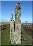 HY2913 : Ring of Brodgar - Split stone by Rob Farrow