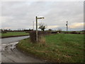 Signpost at the end of Leonard Scales Lane