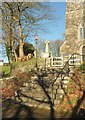 Steps to lychgate, Michaelstow