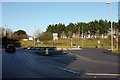 SW9772 : Roundabout by Royal Cornwall Showground by Derek Harper