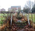 Derelict steps to Fern Road, St. Leonards-on-Sea