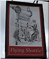 SO0990 : Flying Shuttle pub name sign, Newtown by Jaggery
