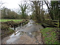 Ford and footbridge on Blackwater Lane