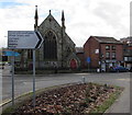 This way for the Minor injury unit, Library and Police Station, Newtown