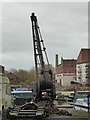 ST2937 : Crane, Bridgwater Docks by Chris Allen