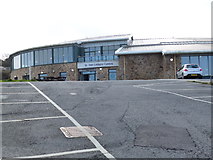 SW5140 : St Ives Leisure Centre at the top of the car park by Rob Purvis