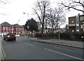 Walm Lane at the junction of Shoot-up Hill