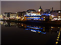 The Clyde in Glasgow at night
