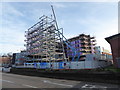 SJ8546 : Newcastle-under-Lyme: Sky Building under construction by Jonathan Hutchins
