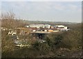 View from a Cardiff-Swansea train - industrial estate at Pyle