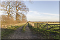 SK7345 : Farm track off Spring Lane by Julian P Guffogg