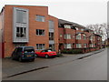 Modern housing in Coningsby Street Hereford