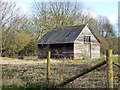Wooden shed. Longstock