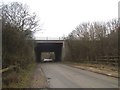 Perrylands Lane going under the M23