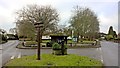 Pump and bus shelter at Cropwell Butler