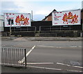 Zinger adverts facing Belmont Road, Hereford