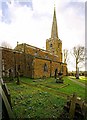 Ab Kettleby Church with snowdrops