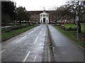 Road into Y Parc/The Park, Newtown