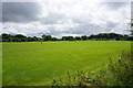 ST7763 : Sports field on Claverton Down by Bill Boaden