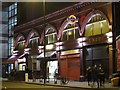 Caledonian Road tube station, Caledonian Road, N7 (at night)