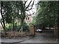 Newcastle-under-Lyme: entrance to Field House, Sandy Lane