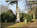 Memorial obelisk in Colchester cemetery